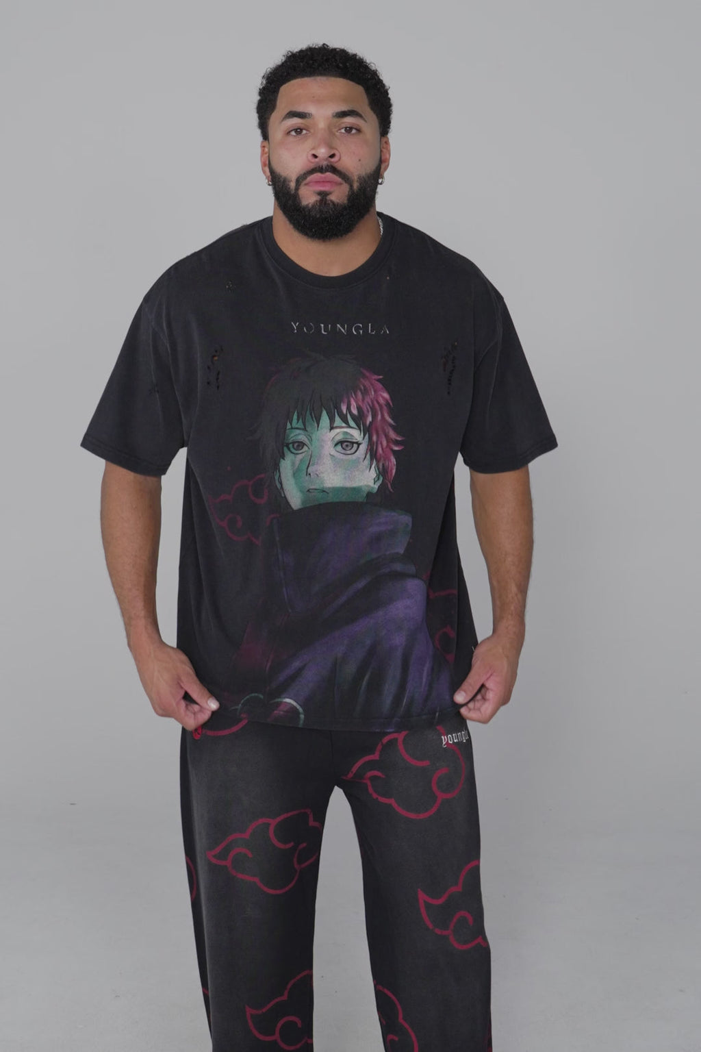 4318 - Naruto Distressed Tees