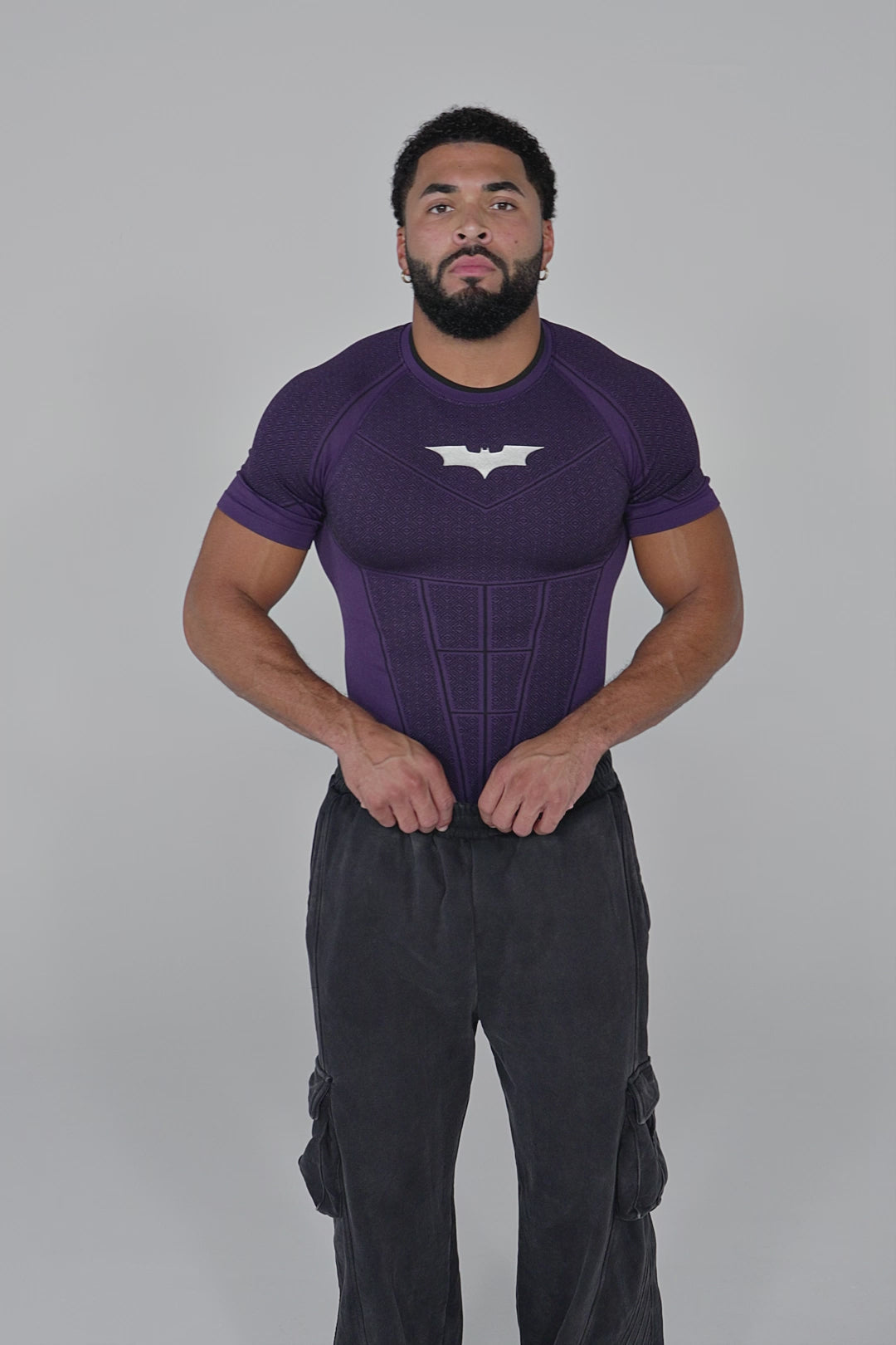 4259 - Batman Compression Tees - Purple Limited Edition - APP ONLY